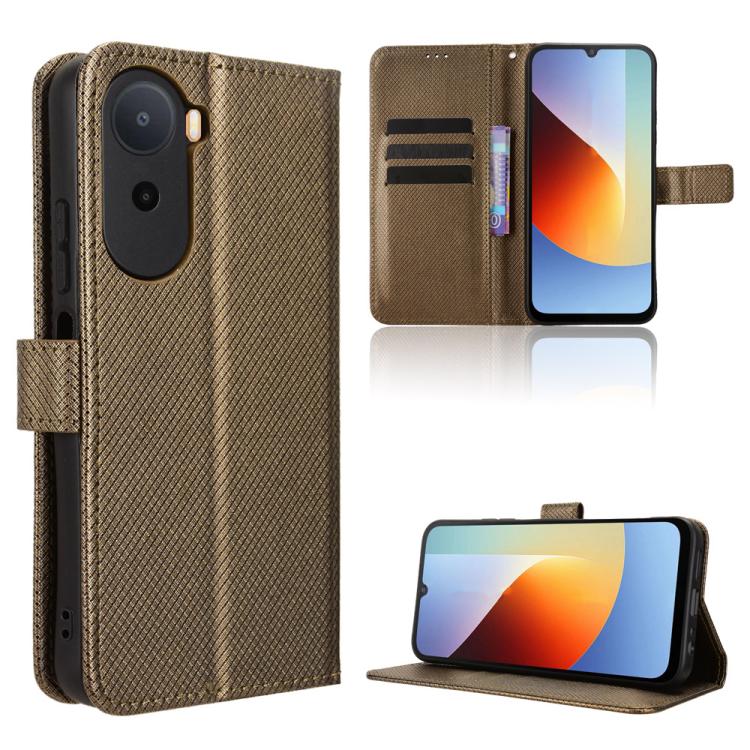 Diamond Texture Leather Phone Case, For Redmi A7 Pro 171mm / Poco C85x 5G, For Redmi Turbo 5 Max 5G / Poco X8 Pro Max, For Redmi Turbo 5 5G / Poco X8 Pro, For Redmi Note 15 Pro+ 5G 163.3mm/Poco M8 Pro 5G
