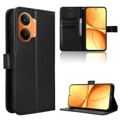 Diamond Texture Leather Phone Case, For Redmi A7 Pro 171mm / Poco C85x 5G, For Redmi Turbo 5 Max 5G / Poco X8 Pro Max, For Redmi Turbo 5 5G / Poco X8 Pro, For Redmi Note 15 Pro+ 5G 163.3mm/Poco M8 Pro 5G