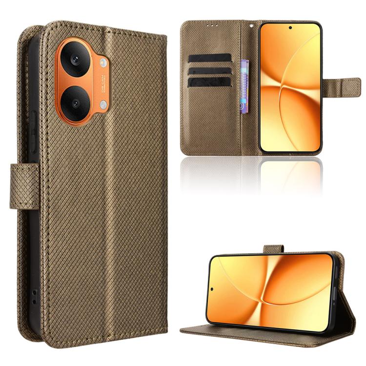 Diamond Texture Leather Phone Case, For Redmi A7 Pro 171mm / Poco C85x 5G, For Redmi Turbo 5 Max 5G / Poco X8 Pro Max, For Redmi Turbo 5 5G / Poco X8 Pro, For Redmi Note 15 Pro+ 5G 163.3mm/Poco M8 Pro 5G
