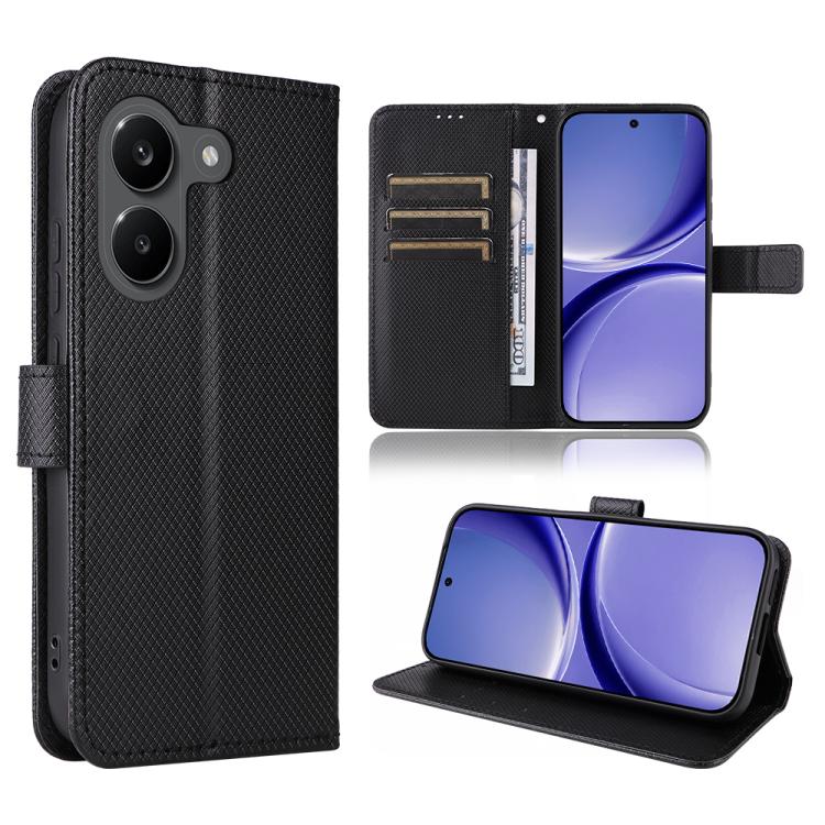 Diamond Texture Leather Phone Case, For Redmi A7 Pro 171mm / Poco C85x 5G, For Redmi Turbo 5 Max 5G / Poco X8 Pro Max, For Redmi Turbo 5 5G / Poco X8 Pro, For Redmi Note 15 Pro+ 5G 163.3mm/Poco M8 Pro 5G