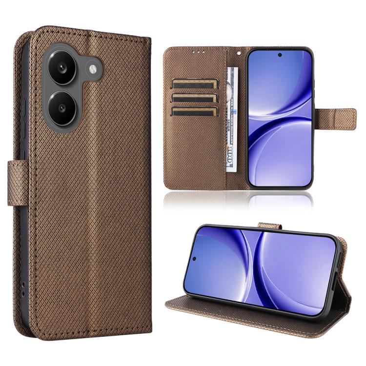 Diamond Texture Leather Phone Case, For Redmi A7 Pro 171mm / Poco C85x 5G, For Redmi Turbo 5 Max 5G / Poco X8 Pro Max, For Redmi Turbo 5 5G / Poco X8 Pro, For Redmi Note 15 Pro+ 5G 163.3mm/Poco M8 Pro 5G