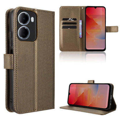 Diamond Texture Leather Phone Case, For Redmi 15a 5G / R70 5G / R70m 5G, For Xiaomi 17T 5G, For Redmi Turbo 5 Max 5G / Poco X8 Pro Max, For Redmi Turbo 5 5G / Poco X8 Pro