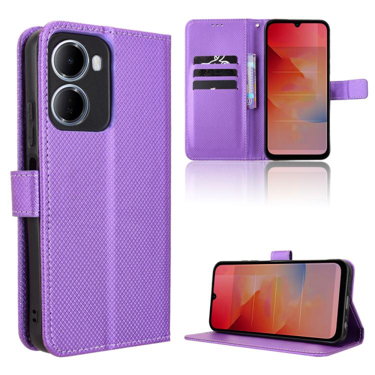 Diamond Texture Leather Phone Case, For Redmi 15a 5G / R70 5G / R70m 5G, For Xiaomi 17T 5G, For Redmi Turbo 5 Max 5G / Poco X8 Pro Max, For Redmi Turbo 5 5G / Poco X8 Pro