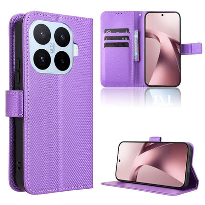 Diamond Texture Leather Phone Case, For Redmi 15a 5G / R70 5G / R70m 5G, For Xiaomi 17T 5G, For Redmi Turbo 5 Max 5G / Poco X8 Pro Max, For Redmi Turbo 5 5G / Poco X8 Pro