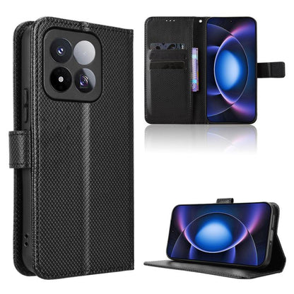 Diamond Texture Leather Phone Case, For Redmi 17C 4G / 14C 4G / 14R / A4, For Xiaomi 17 Max 5G, For Xiaomi 17T Pro 5G, For Redmi A7 Pro 171mm / Poco C85x 5G