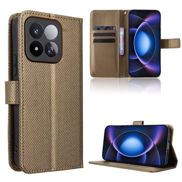 Diamond Texture Leather Phone Case, For Redmi 17C 4G / 14C 4G / 14R / A4, For Xiaomi 17 Max 5G, For Xiaomi 17T Pro 5G, For Redmi A7 Pro 171mm / Poco C85x 5G