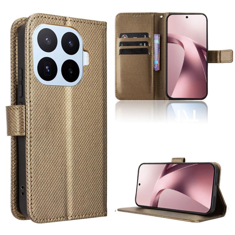 Diamond Texture Leather Phone Case, For Redmi 17C 4G / 14C 4G / 14R / A4, For Xiaomi 17 Max 5G, For Xiaomi 17T Pro 5G, For Redmi A7 Pro 171mm / Poco C85x 5G