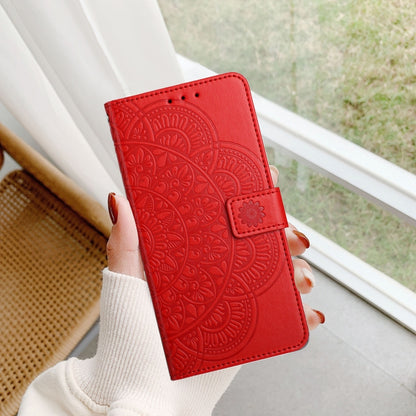 Flower Embossed Leather Phone Case, For iPhone 16