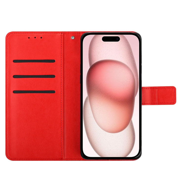 Flower Embossed Leather Phone Case, For iPhone 16