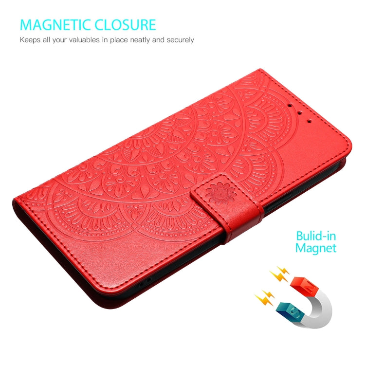 Flower Embossed Leather Phone Case, For iPhone 16