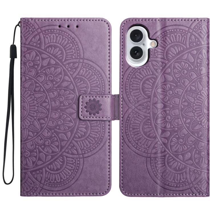 Flower Embossed Leather Phone Case, For iPhone 17 Pro, For iPhone 17, For iPhone Air, For iPhone 16 Pro Max
