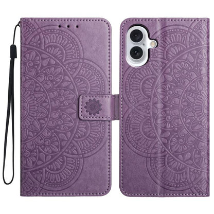Flower Embossed Leather Phone Case, For iPhone 17 Pro, For iPhone 17, For iPhone Air, For iPhone 16 Pro Max