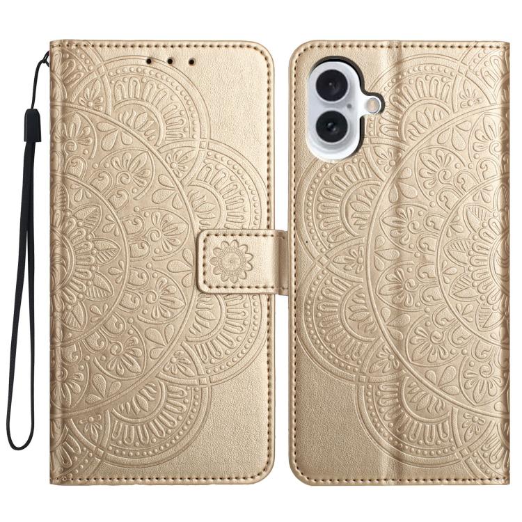 Flower Embossed Leather Phone Case, For iPhone 17 Pro, For iPhone 17, For iPhone Air, For iPhone 16 Pro Max