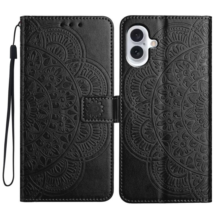 Flower Embossed Leather Phone Case, For iPhone 17 Pro, For iPhone 17, For iPhone Air, For iPhone 16 Pro Max