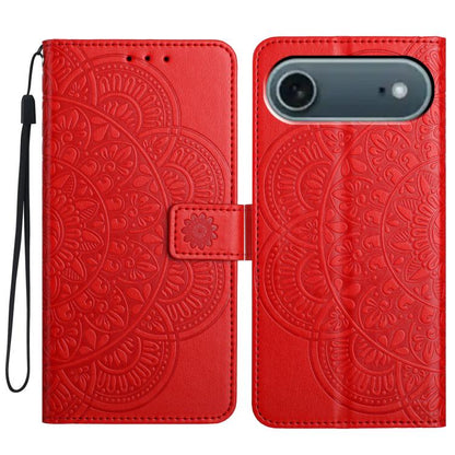 Flower Embossed Leather Phone Case, For iPhone 17 Pro, For iPhone 17, For iPhone Air, For iPhone 16 Pro Max