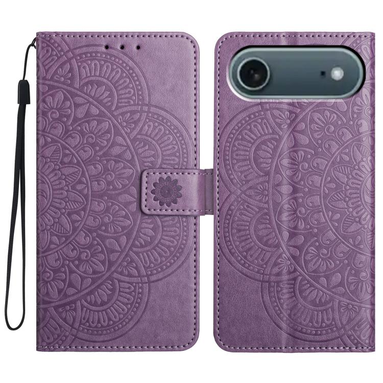 Flower Embossed Leather Phone Case, For iPhone 17 Pro, For iPhone 17, For iPhone Air, For iPhone 16 Pro Max