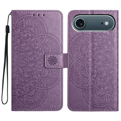 Flower Embossed Leather Phone Case, For iPhone 17 Pro, For iPhone 17, For iPhone Air, For iPhone 16 Pro Max