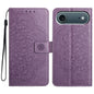 Flower Embossed Leather Phone Case, For iPhone 17 Pro, For iPhone 17, For iPhone Air, For iPhone 16 Pro Max