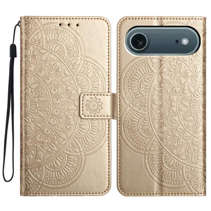 Flower Embossed Leather Phone Case, For iPhone 17 Pro, For iPhone 17, For iPhone Air, For iPhone 16 Pro Max