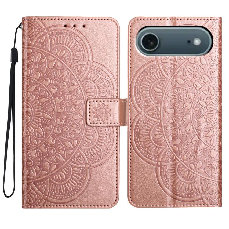 Flower Embossed Leather Phone Case, For iPhone 17 Pro, For iPhone 17, For iPhone Air, For iPhone 16 Pro Max