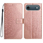 Flower Embossed Leather Phone Case, For iPhone Air, For iPhone 16 Pro Max, For iPhone 16 Pro, For iPhone 16 Plus