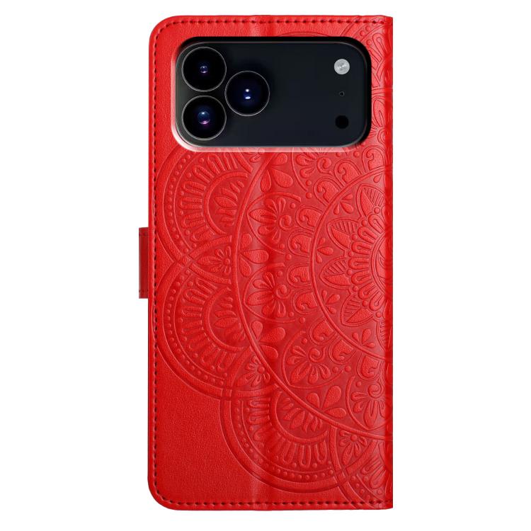 Flower Embossed Leather Phone Case, For iPhone 17 Pro, For iPhone 17, For iPhone Air, For iPhone 16 Pro Max