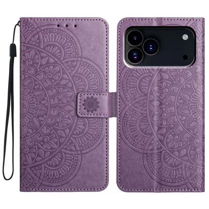 Flower Embossed Leather Phone Case, For iPhone 17 Pro, For iPhone 17, For iPhone Air, For iPhone 16 Pro Max