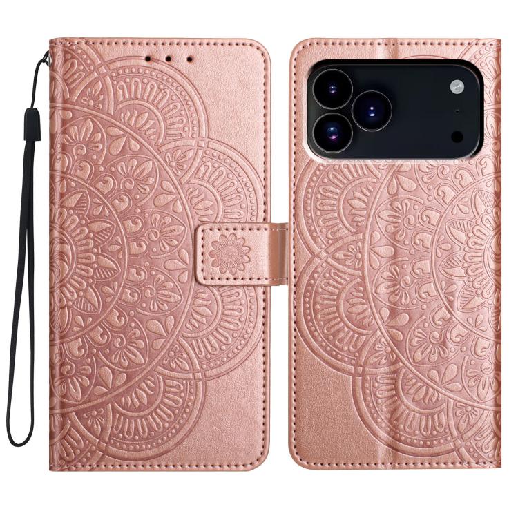 Flower Embossed Leather Phone Case, For iPhone 17 Pro, For iPhone 17, For iPhone Air, For iPhone 16 Pro Max