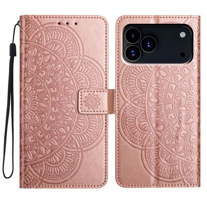 Flower Embossed Leather Phone Case, For iPhone 17 Pro, For iPhone 17, For iPhone Air, For iPhone 16 Pro Max
