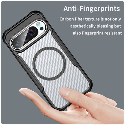 Carbon Fiber Texture MagSafe Translucent Phone Case