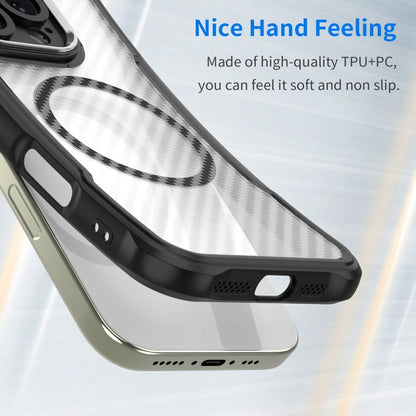 Carbon Fiber Texture MagSafe Translucent Phone Case, For Google Pixel 9a, For Google Pixel 9 Pro XL