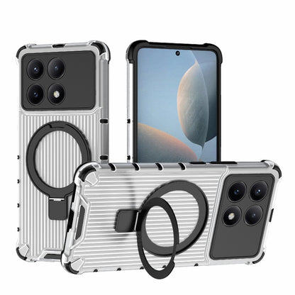 Grating Holder Shockproof Phone Case, For Redmi K70e 5G, For Redmi Note 13 5G, For Redmi K70 5G, For Redmi K60E 5G