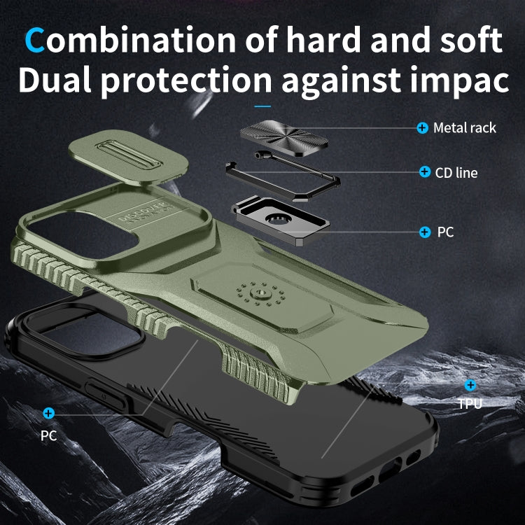 Sliding Camshield Holder Phone Case, For iPhone 16 Plus, For iPhone 16, For iPhone 11 Pro Max