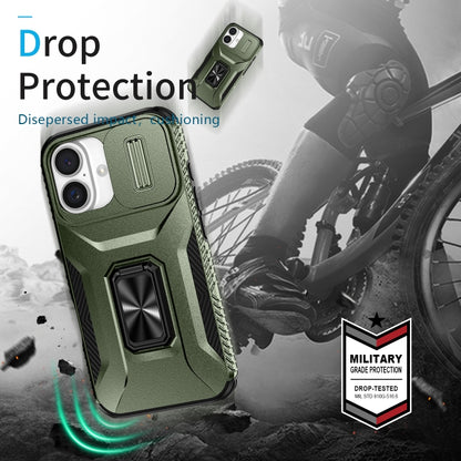 Sliding Camshield Holder Phone Case, For iPhone 16 Plus, For iPhone 16, For iPhone 11 Pro Max