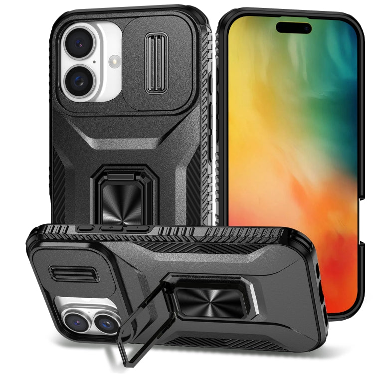 Sliding Camshield Holder Phone Case, For iPhone 16 Plus, For iPhone 16, For iPhone 11 Pro Max
