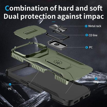Sliding Camshield Holder Phone Case, For iPhone 17 Pro Max, For iPhone 17 Pro, For iPhone 17