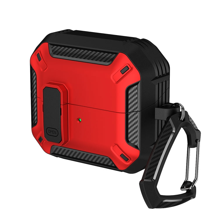 Dual-color Earphone Protective Case with Switch & Hook, For Samsung Galaxy Buds 3 / 3 Pro