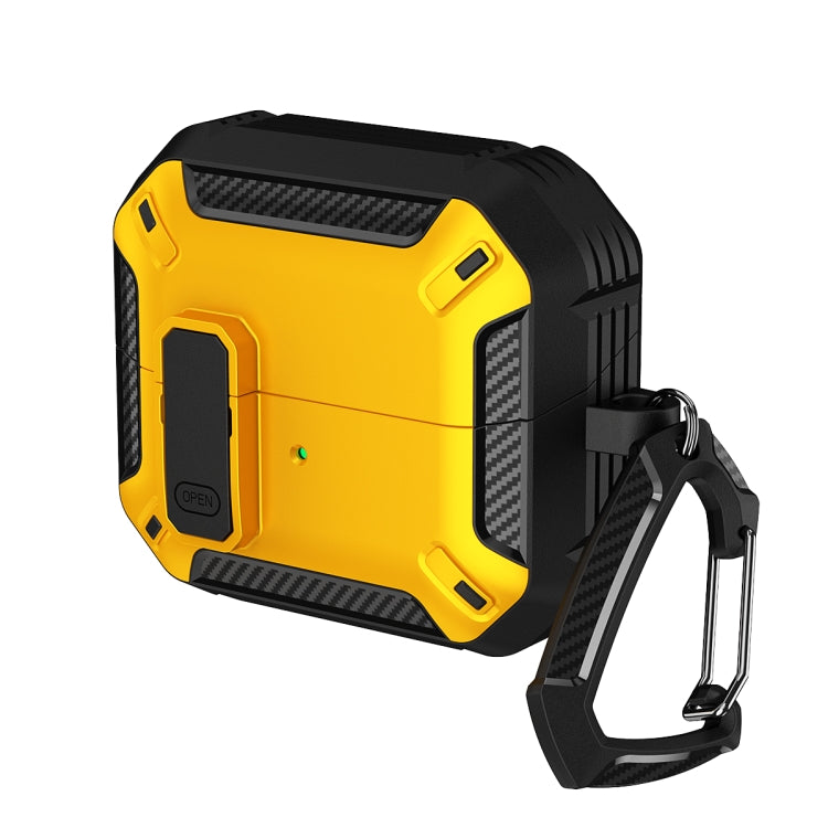 Dual-color Earphone Protective Case with Switch & Hook, For Samsung Galaxy Buds 3 / 3 Pro