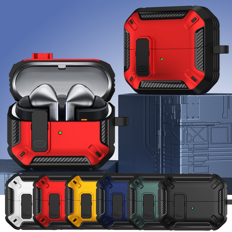 Dual-color Earphone Protective Case with Switch & Hook, For Samsung Galaxy Buds 3 / 3 Pro