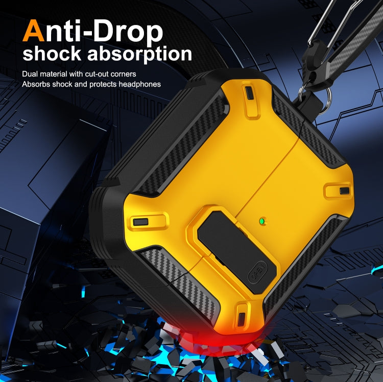 Dual-color Earphone Protective Case with Switch & Hook, For Samsung Galaxy Buds 3 / 3 Pro