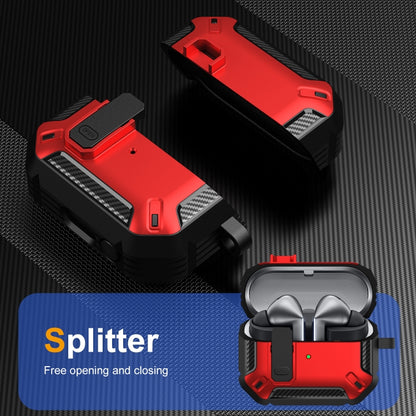 Dual-color Earphone Protective Case with Switch & Hook, For Samsung Galaxy Buds 3 / 3 Pro