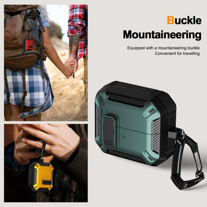 Dual-color Earphone Protective Case with Switch & Hook, For Samsung Galaxy Buds 3 / 3 Pro