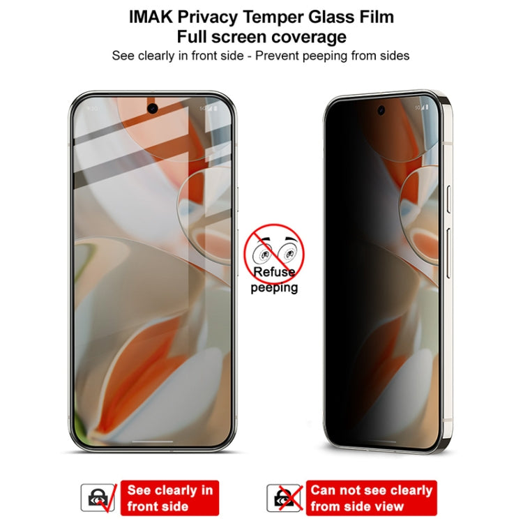 imak HD Full Screen Anti-spy Tempered Glass Protective Film, For Google Pixel 9 Pro XL, For Google Pixel 9 / 9 Pro