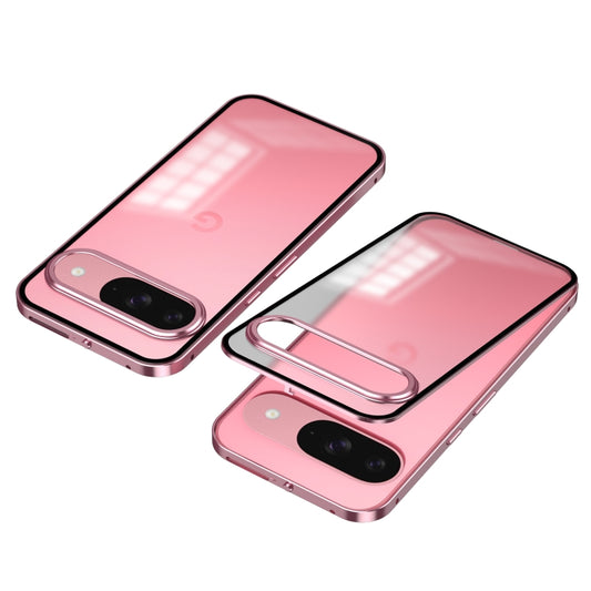 Snap Buckle Metal Frame Frosted Phone Case