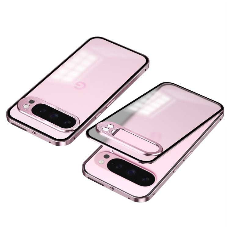 Snap Buckle Metal Frame Frosted Phone Case, For Google Pixel 9 Pro XL, For Google Pixel 9 / 9 Pro