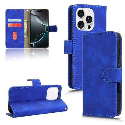 Skin Feel Magnetic Flip Leather Phone Case, For iPhone 16e, For iPhone 16 Pro Max, For iPhone 16 Pro