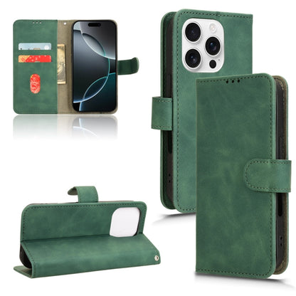 Skin Feel Magnetic Flip Leather Phone Case, For iPhone 16e, For iPhone 16 Pro Max, For iPhone 16 Pro