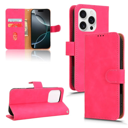 Skin Feel Magnetic Flip Leather Phone Case, For iPhone 16e, For iPhone 16 Pro Max, For iPhone 16 Pro