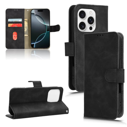Skin Feel Magnetic Flip Leather Phone Case, For iPhone 16e, For iPhone 16 Pro Max, For iPhone 16 Pro