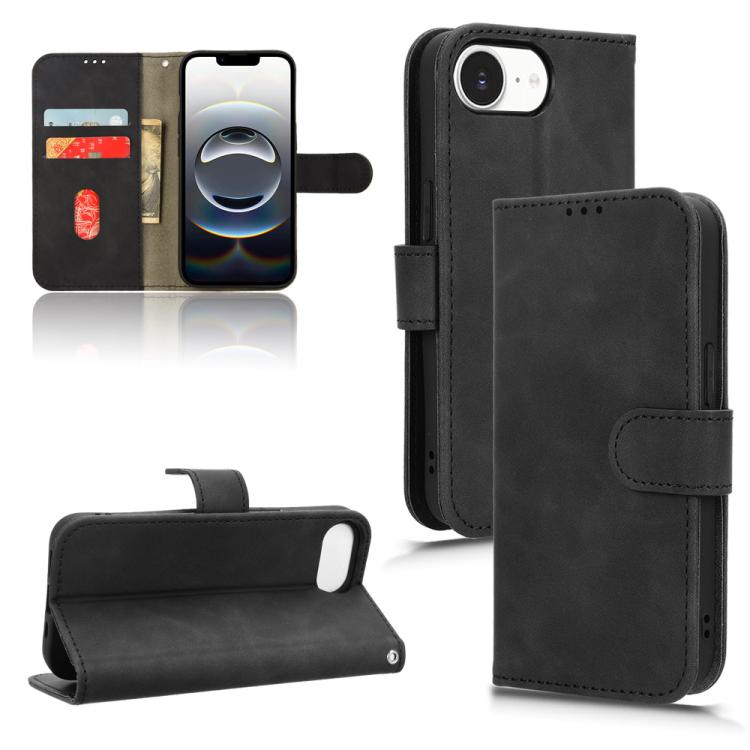Skin Feel Magnetic Flip Leather Phone Case, For iPhone 18 Pro / 17 Pro, For iPhone 18 Pro Max / 17 Pro Max, For iPhone 17e / 16e, For iPhone 17